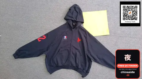 lgM Flag Polo Zipper Hoodie