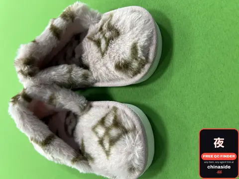 Louis Vuitton Faux Fur Slippers