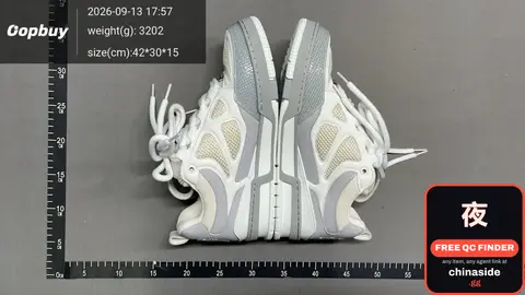 White and Grey Sneakers