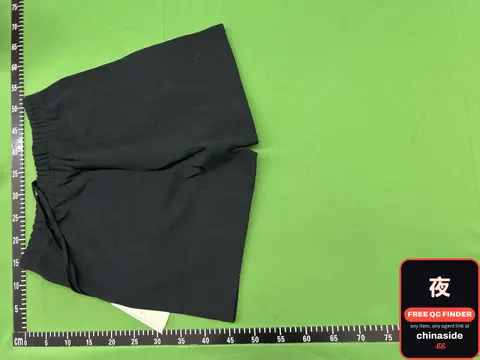 Black Elastic Waist Shorts