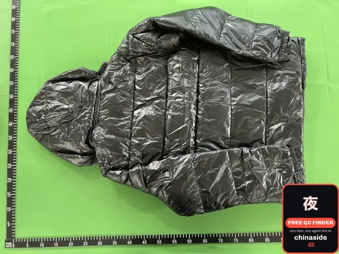 Black Quilted Hooded Jacket