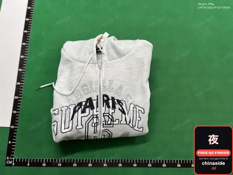 Supreme Paris Zip Hoodie