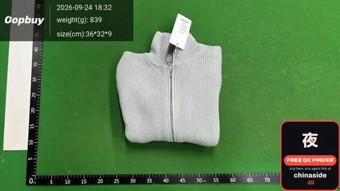 Grey Zip-Up Sweater
