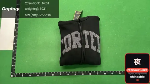 Plug-Front String Black Hoodie