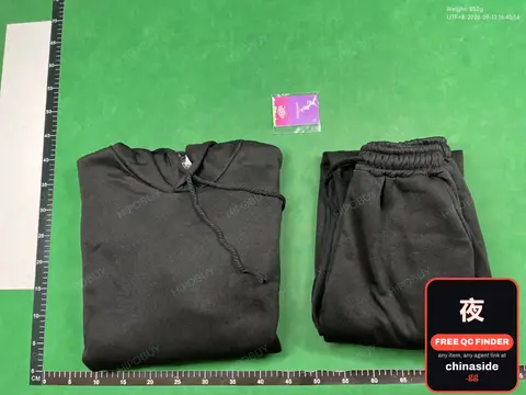 Black Hoodie and Pants Set