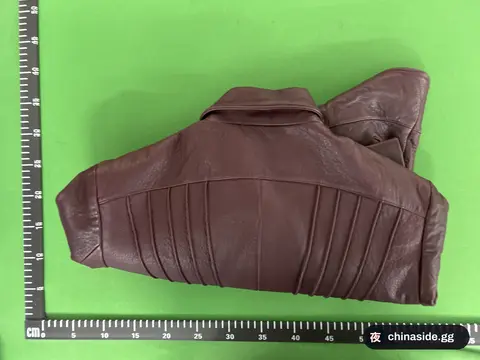 ERD24fw Wine Red Leather Jacket