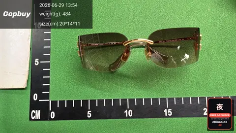 Miu Frameless Narrow Sunglasses