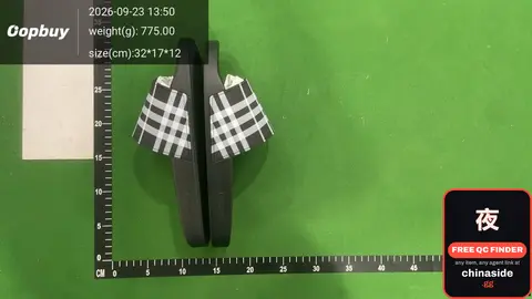 Black and White Checkered Slippers