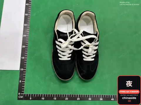 Black Lace-Up Sneakers