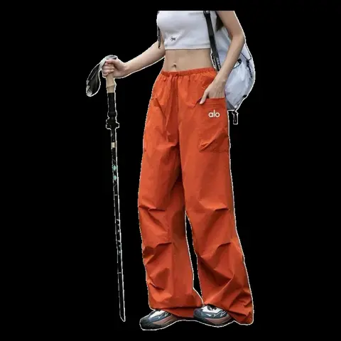 Alo Pants - Orange Parachute