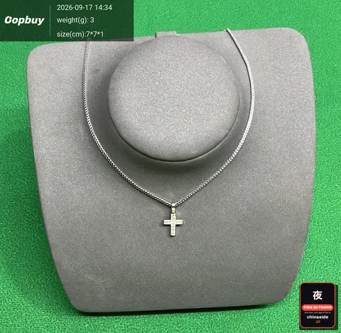 Mini Full Diamond Cross Pendant Necklace