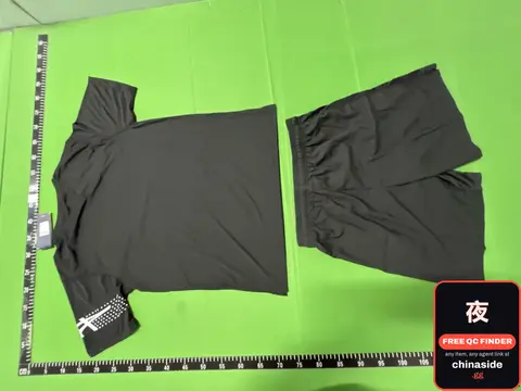Black Top And Shorts Set