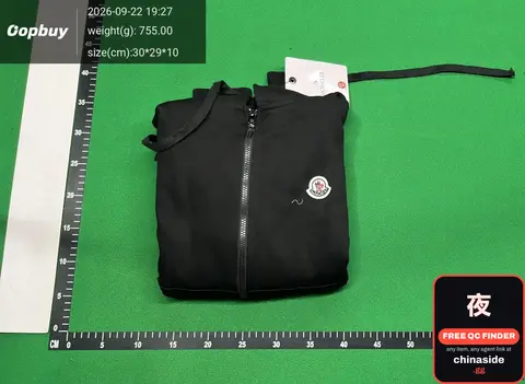 Moncler Black Zip Hoodie
