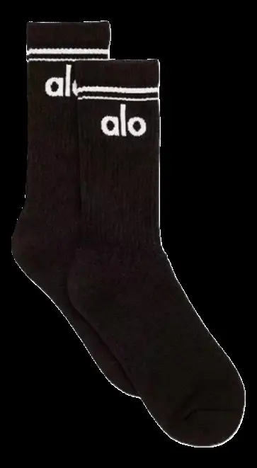 Alo Socks - Black Crew