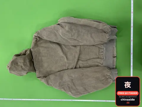 Distressed Thickened Cotton-padded Hooded Jacket
