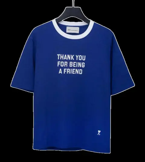 Ami Tee - Blue Thank You Ringer