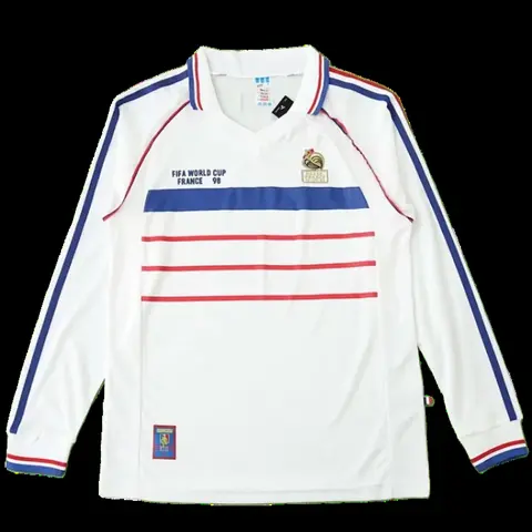 1998 season France away Long sleeved retro Fan version