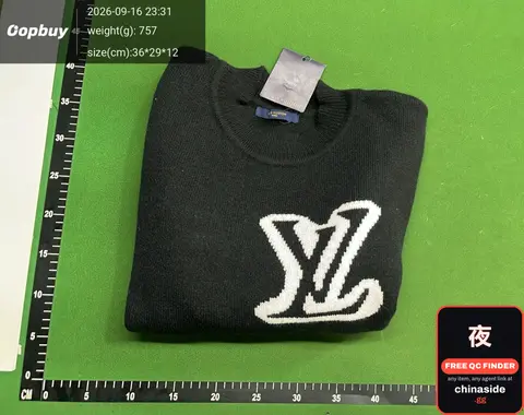 Jacquard Large Logo Pullover Sweater