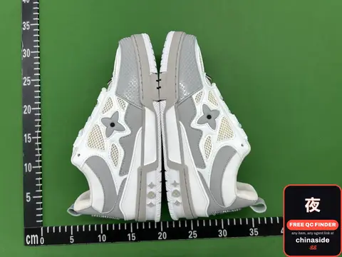 White and Grey Sneakers