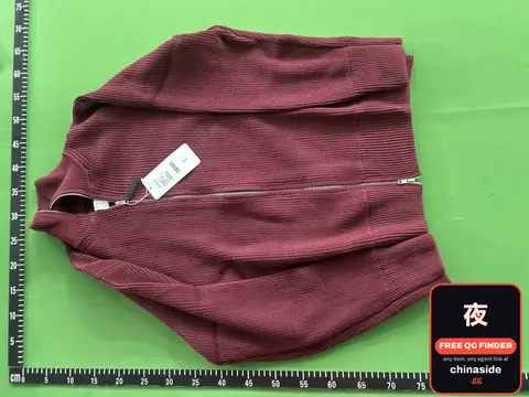 Wine Red Turtleneck Cardigan