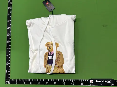 Bear Print Hooded Pullover Sweatshirt