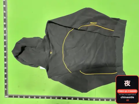 Black Cloth Neck Hoodie Set