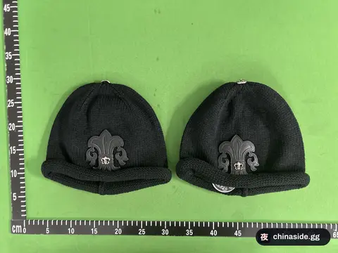 Cross-Patterned Knitted Beanie