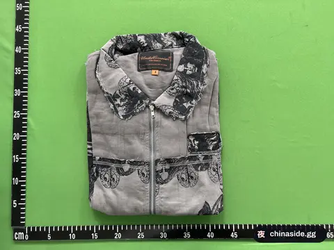 Gods Print Fringe Jacket