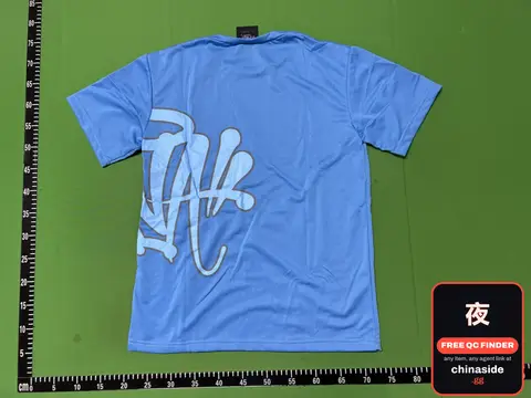Blue T-Shirt With White Graphic