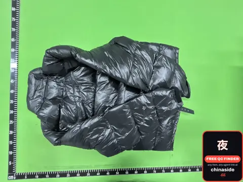 Yellow Black Down Jacket